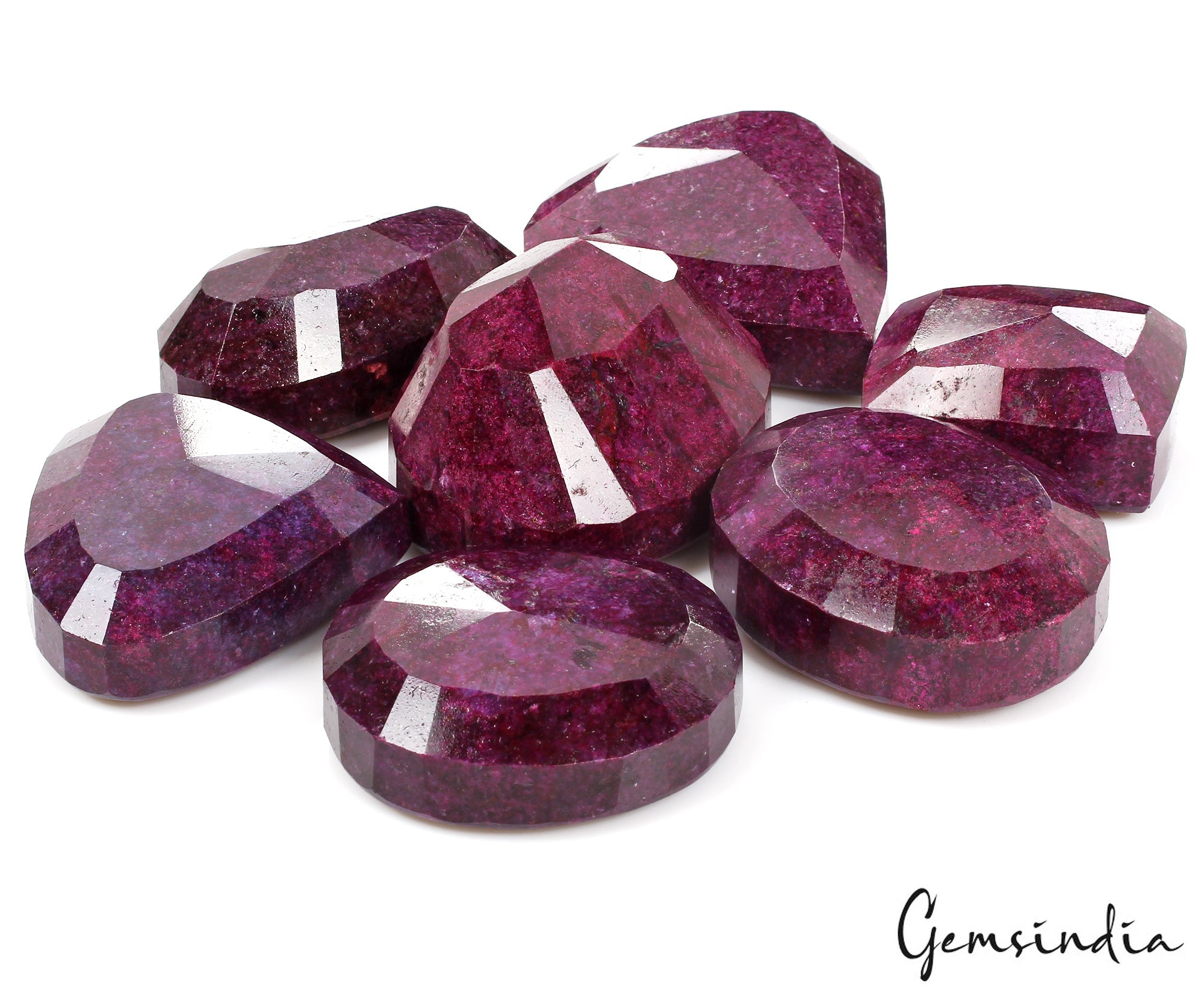 Natural Red Ruby 7500 Ct Superb Wholesale Lot Mix Cut 51-76mm Loose Gemstones