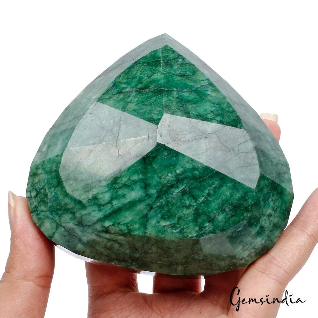 2380 Cts Natural Green Emerald Pear Cut Loose Earth mined Huge Gemstone, Brazil