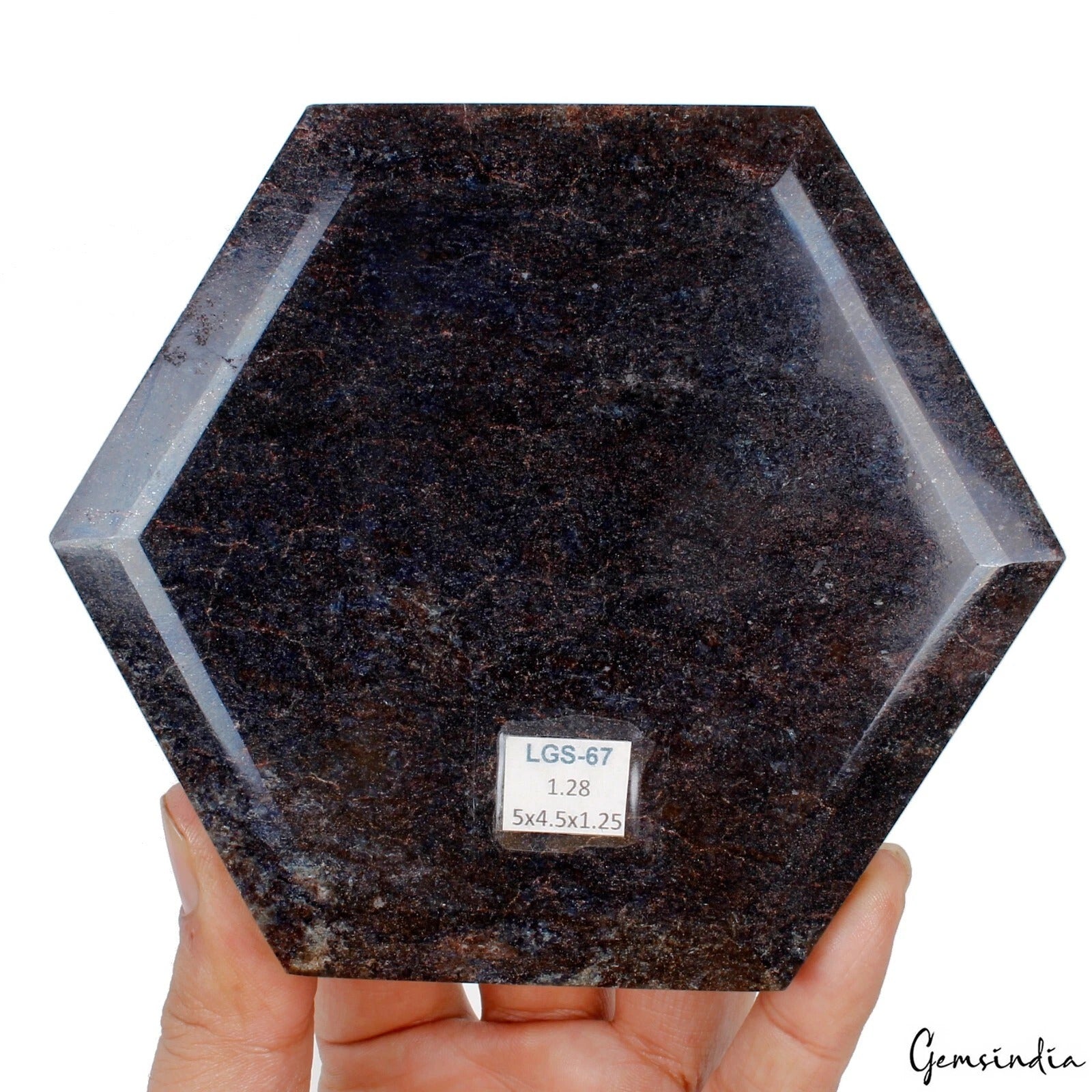 Blue Sapphire Loose Gemstone, Color Enhanced — 5x4.5x1.25 Inch, 6400 Ct (1.28 Kg), Madagascar