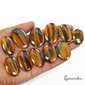 570 Cts/11 Pcs Natural Untreated Brown Blue Pietersite Tiger Eye Oval Loose Gems