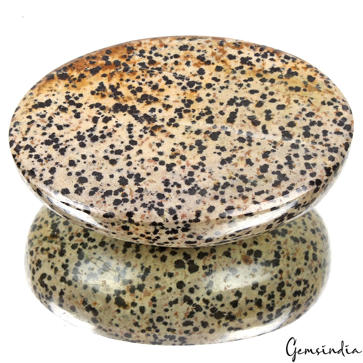 1290 Ct Natural Untreated Dalmatian Jasper Black spotted Oval Cabochon Gemstone