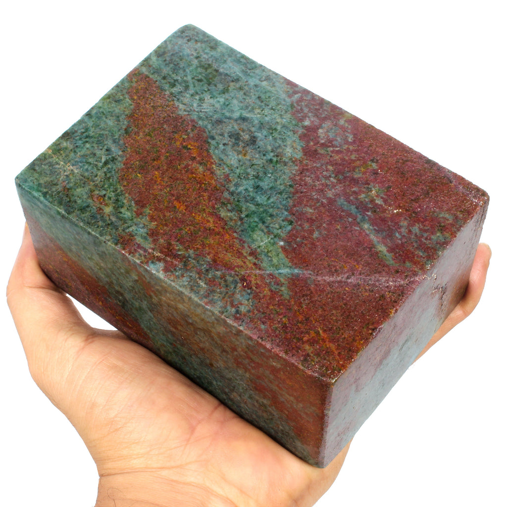 2.5 Kg Big Natural Ruby Kyanite Brick Shape Rectangular Rare Untreated Gemstone
