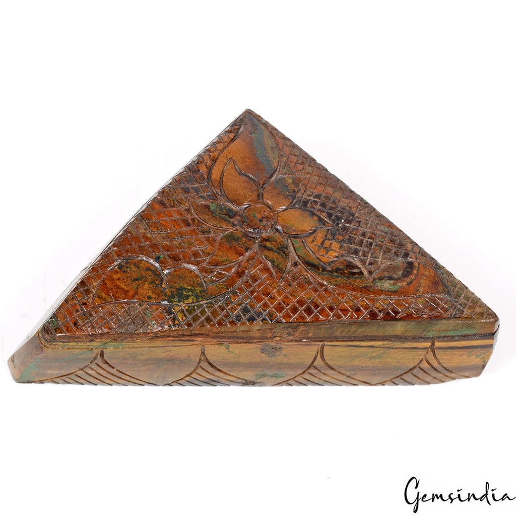 Tiger Eye Carving, Untreated, Brown — 123x74x39mm, 2365 Ct, Madagascar