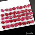500 Ct/40 Pcs Natural Red USA Beryl Bixbite Oval Cut Loose Gems Lot For Jewelry