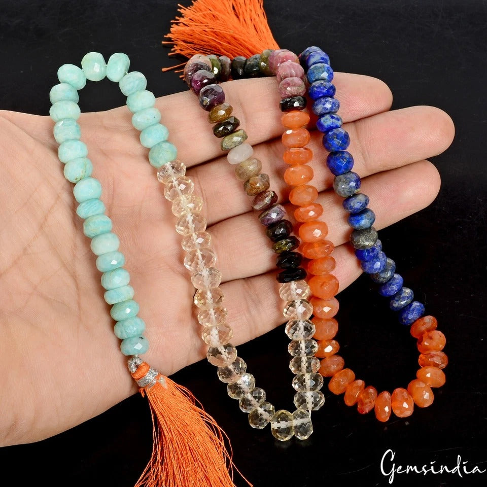 Citrine Beaded Strand, Untreated — 8mm to 9mm, 390 Ct, India
