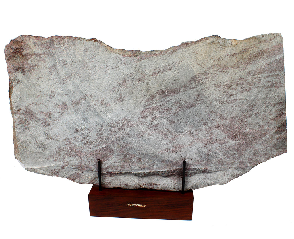 7.6kilo Ruby Kyanite Rough Slab Uncut Untreated Crystal Display Specimen w/Stand