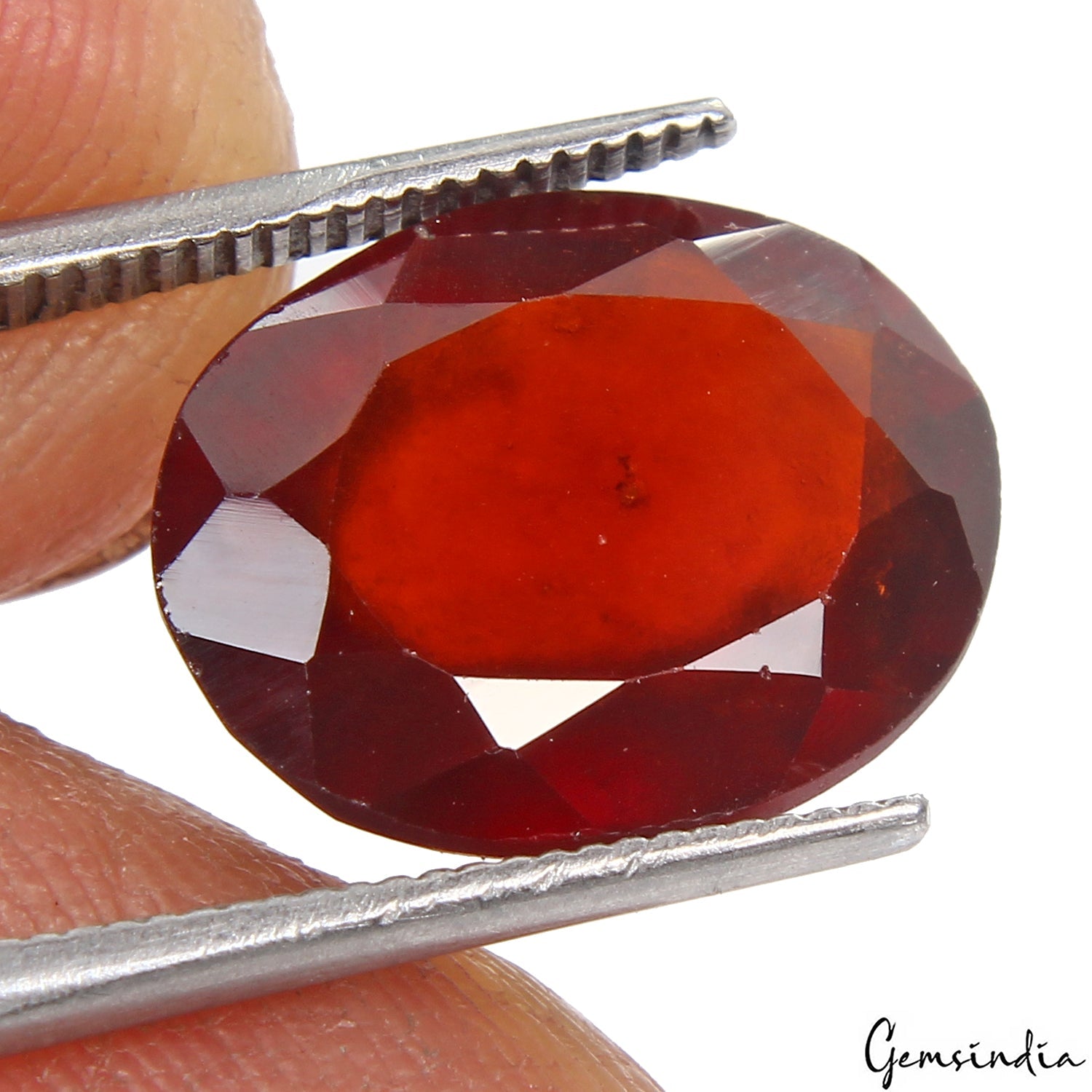 7.80Ct Natural Hessonite Garnet Oval Cut IGL&I Certified Huge Top Grade Gemstone