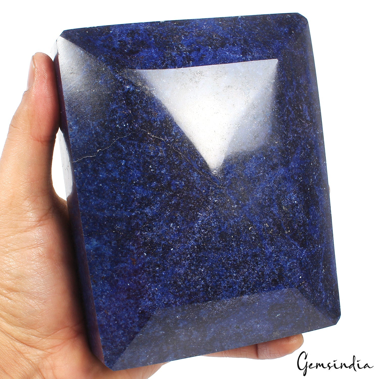 3.2 Kilo Natural Blue Sapphire Octagon Cut Large Madagascar Earth mined Gemstone