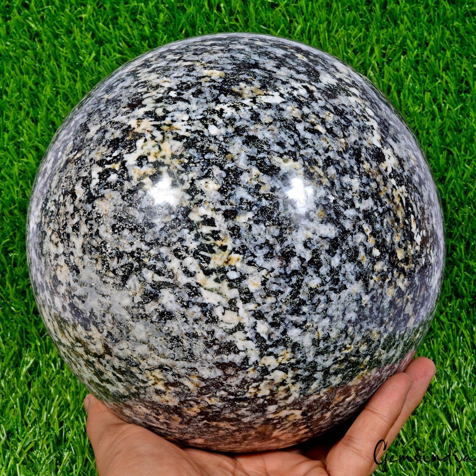 11.5 Kilo Natural Snowflake Obsidian Large Crystal Healing Mineral Sphere/Ball