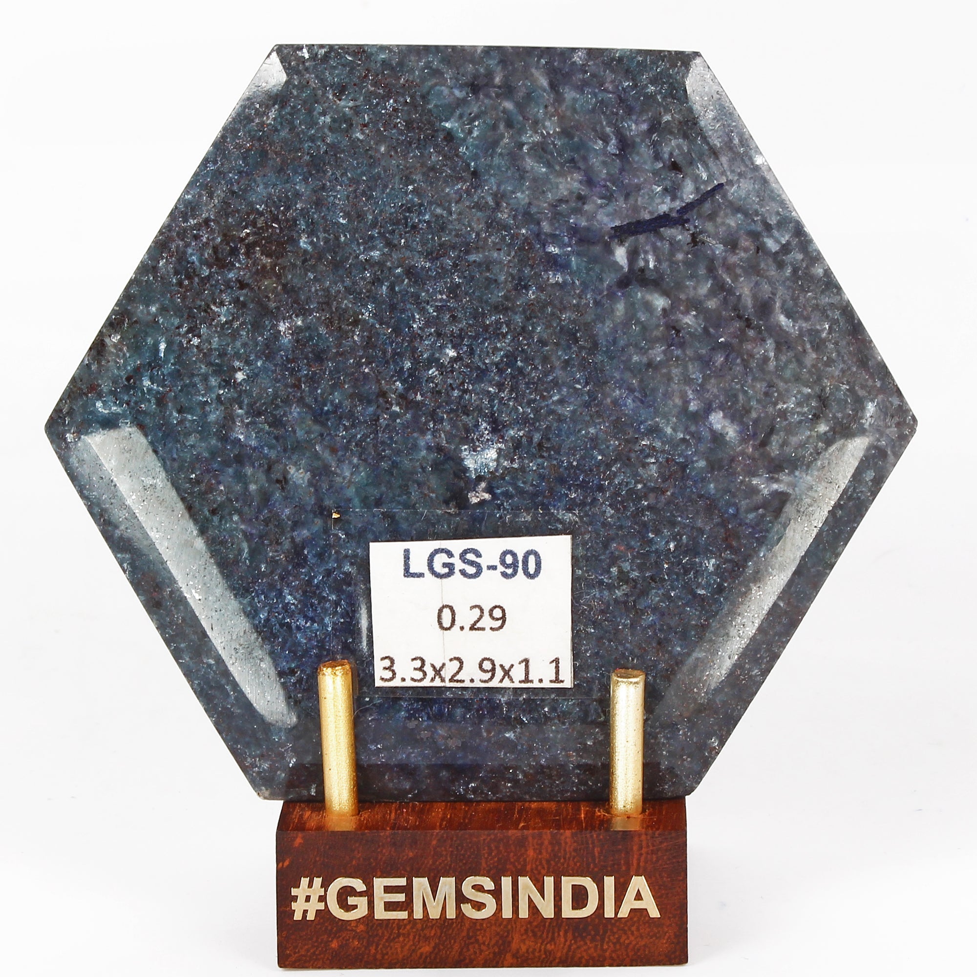 290 gram Natural Huge Blue Sapphire Earth-Mined Hexagon Cut Loose Gemstone