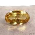 Certified Large&Clean 75.50Ct Natural Yellow Citrine Oval Loose Gemstone, Brazil