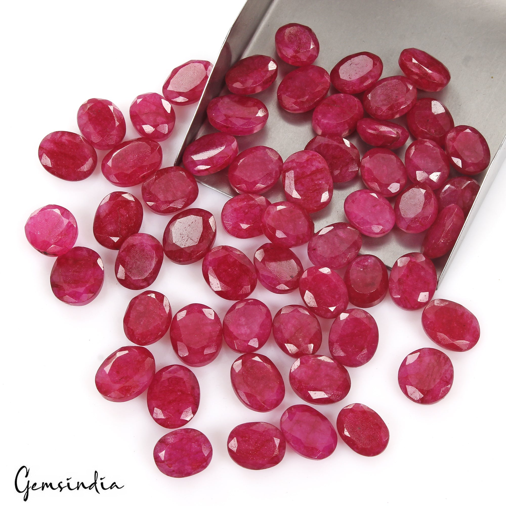 420 Ct Natural Red Pink Beryl Oval Cut Loose Wholesale Gemstone Lot 55 Pcs