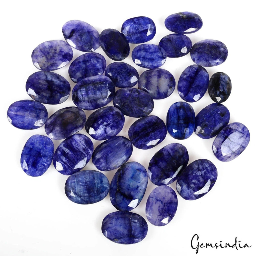 287.80 Ct/32 Pcs Natural Blue Beryl Oval Faceted Loose Jewelry Making Gemstone