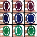 Natural Ruby Emerald Sapphire Lot 9 Pcs Gorgeous Oval Cut Loose Gemstone 5190 Ct