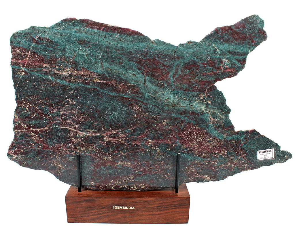 Natural Ruby Kyanite 7.3 kg 18.5x11" Extra Large Polished Crystal Slab Specimen