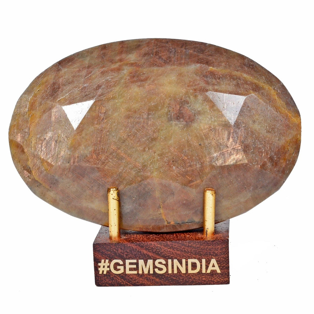 Natural Untreated Golden Oval Cut Faceted Earth Mined Huge 1290 Ct Loose Gems