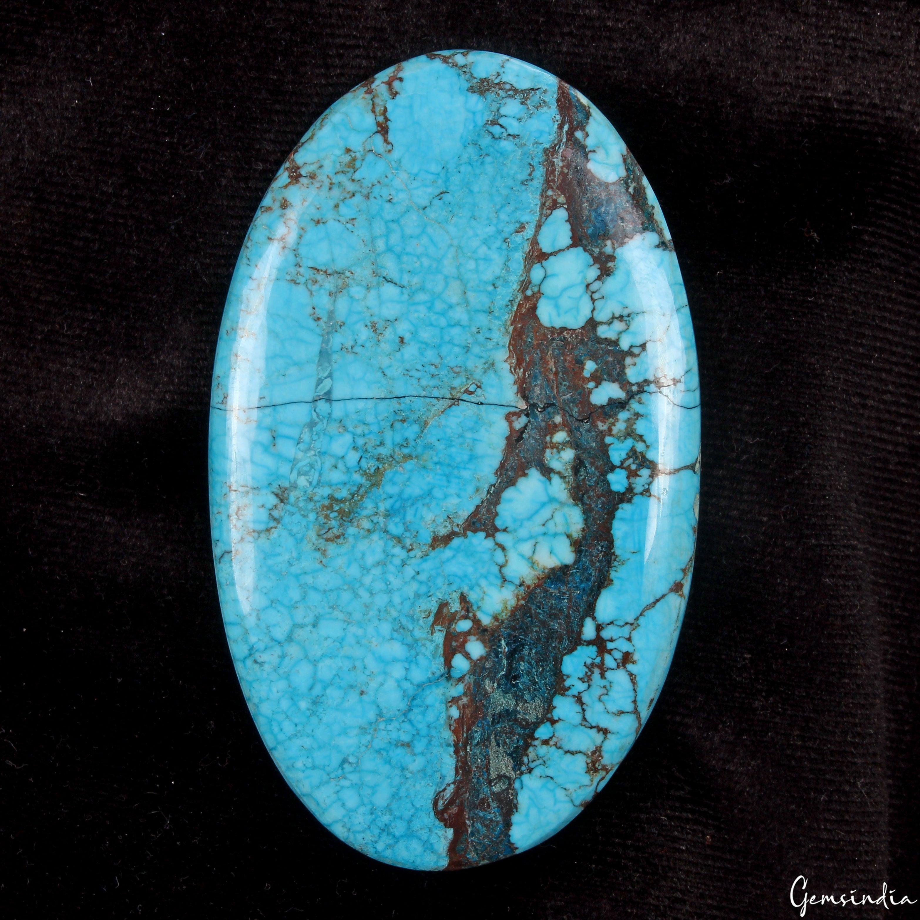 230 Cts Natural Designer Turquoise Oval Cabochon Loose Artistic Huge Gemstone