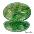 360 Cts Natural Brazilian Green Emerald Hand Made Oval Both Side Carved Huge Gem