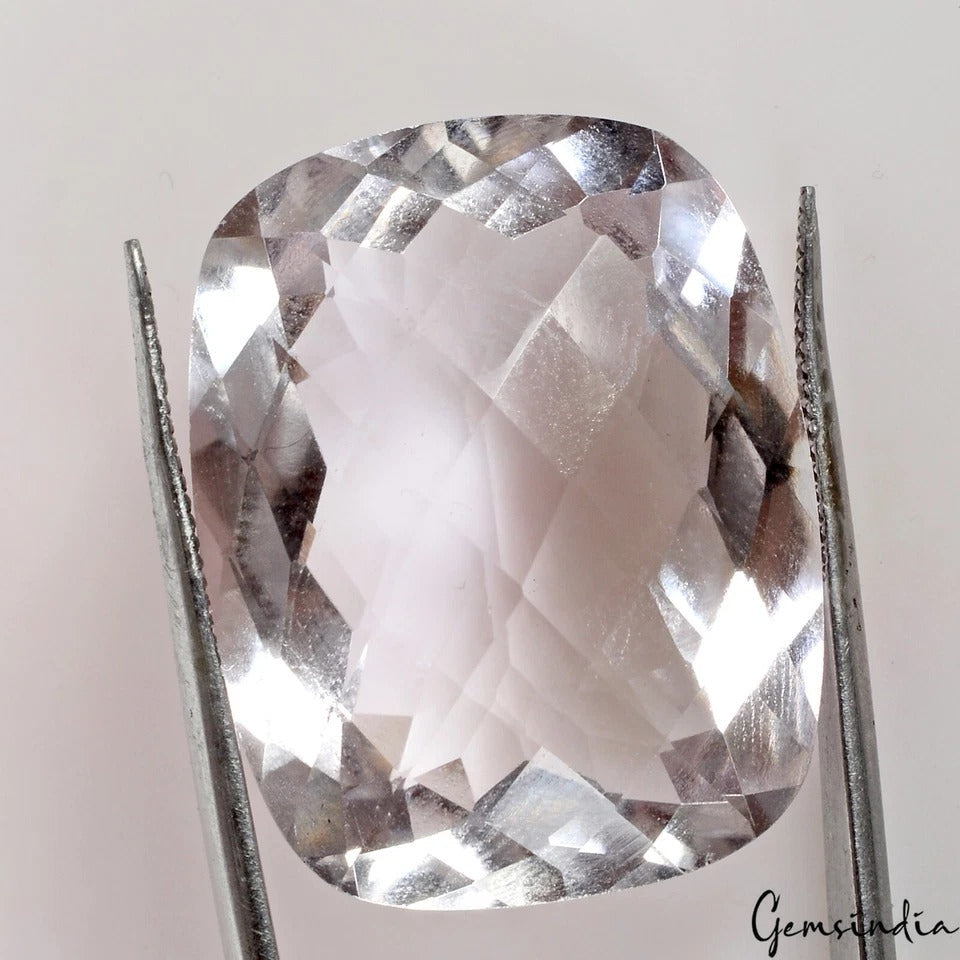 VVS 37.40 Ct Natural Bolivian Amethyst Lavender Color Cushion Cut Loose Gemstone