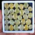420 Ct/35 Pcs Natural Untreated Yellow Green Beryl Oval Cut 13-18mm Gemstones