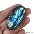 Certified 134.50 Cts Natural Untreated Blue Shine Labradorite Cab Oval Loose Gem