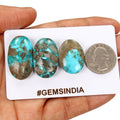 3 Persian Turquoise Neyshabur Cabochon Lot, Not Stabilized, %100 Natural 26-34mm