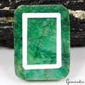 Certified 680 Cts Natural Finest Green Emerald Octagon Cut Loose Brazil Gemstone