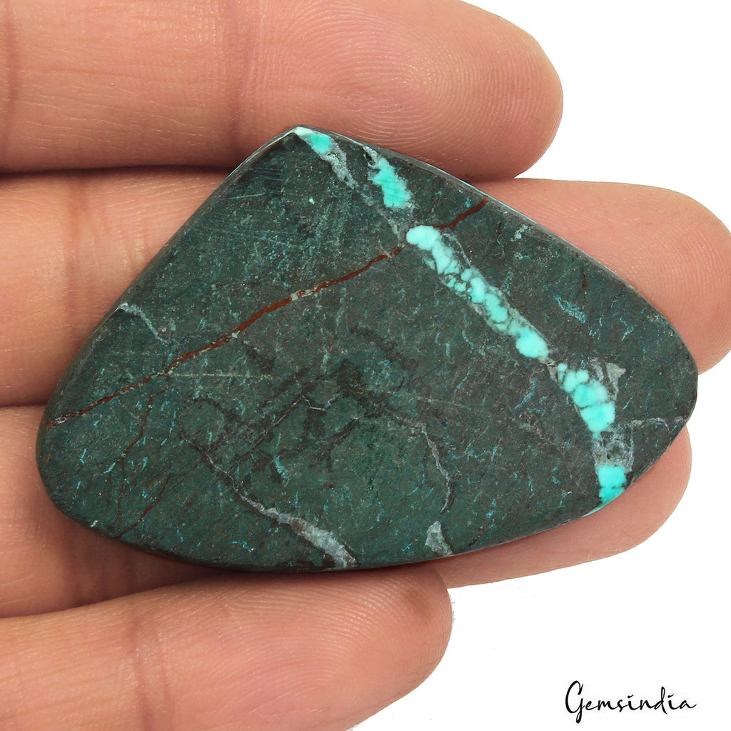 90.20 Ct Natural Arizona Blue Turquoise Pear Cab Loose Gems From United State