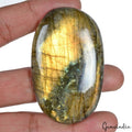 Certified 198.70Ct Natural Untreated Golden Color Shine Labradorite Oval Cab Gem