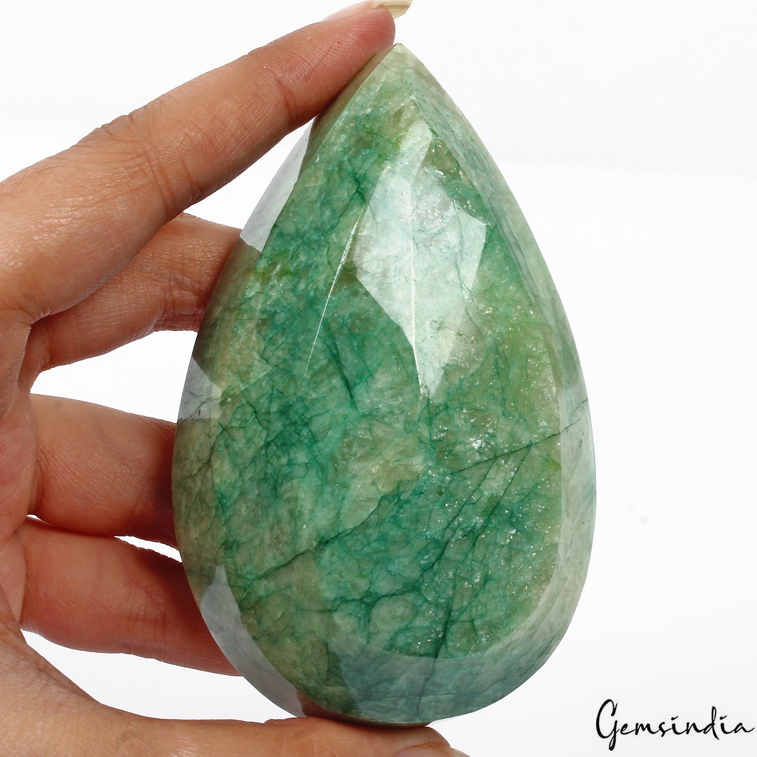 Certified 1450 Cts Natural Brazilian Bottle Green Emerald Pear Huge Loose Gem