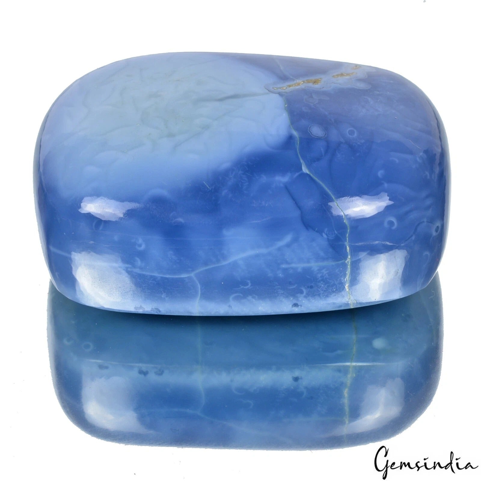 Opal Cabochon, Untreated, Blue — 54x38x23mm, 400 Ct, Australia