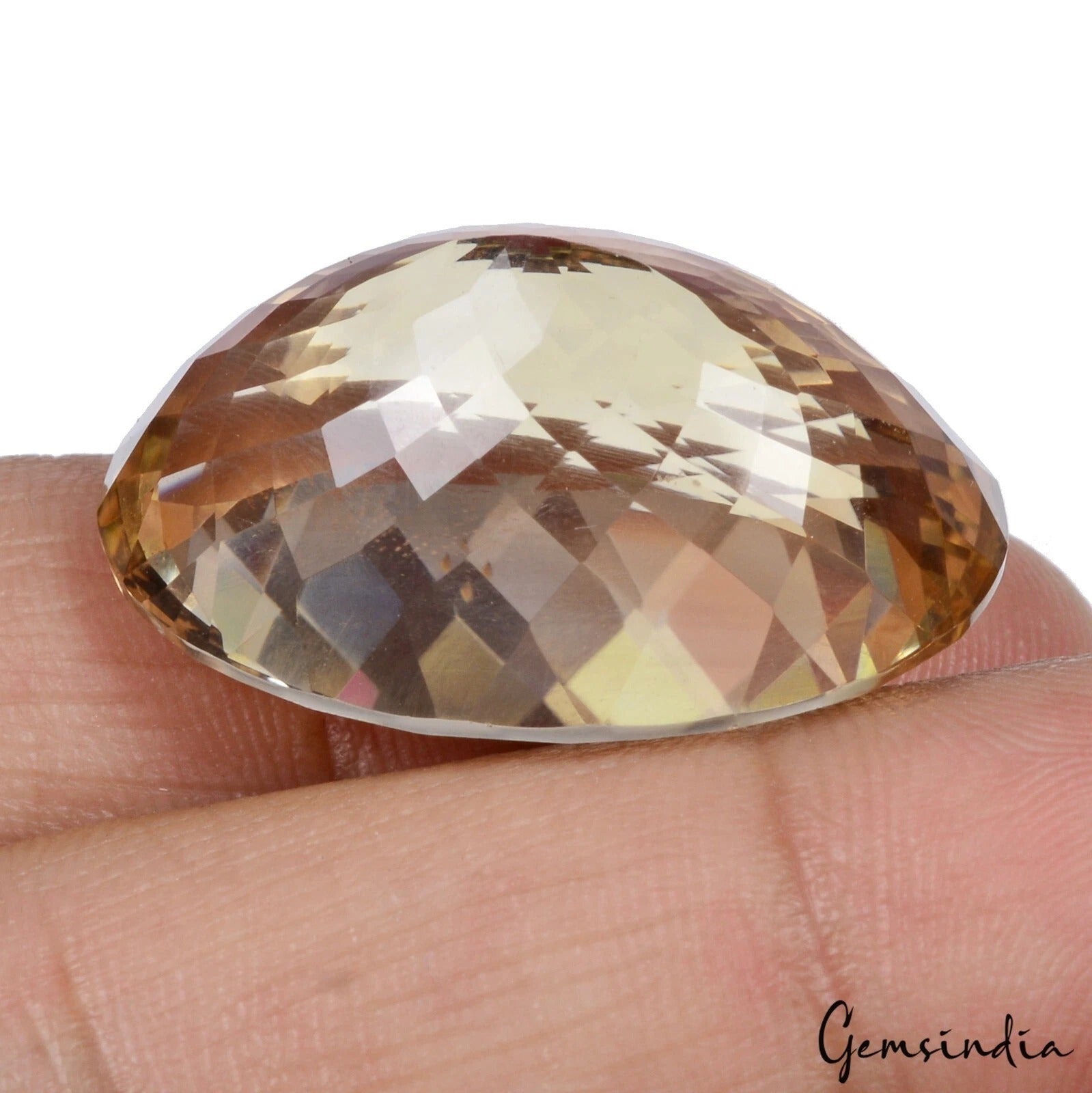 47.30 Cts Natural Yellow Citrine Oval Cut Loose Untreated Sparkling Gemstone