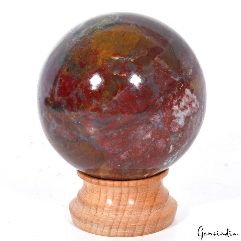 Bloodstone Sphere — 2.9" in diameter, 2975 Ct