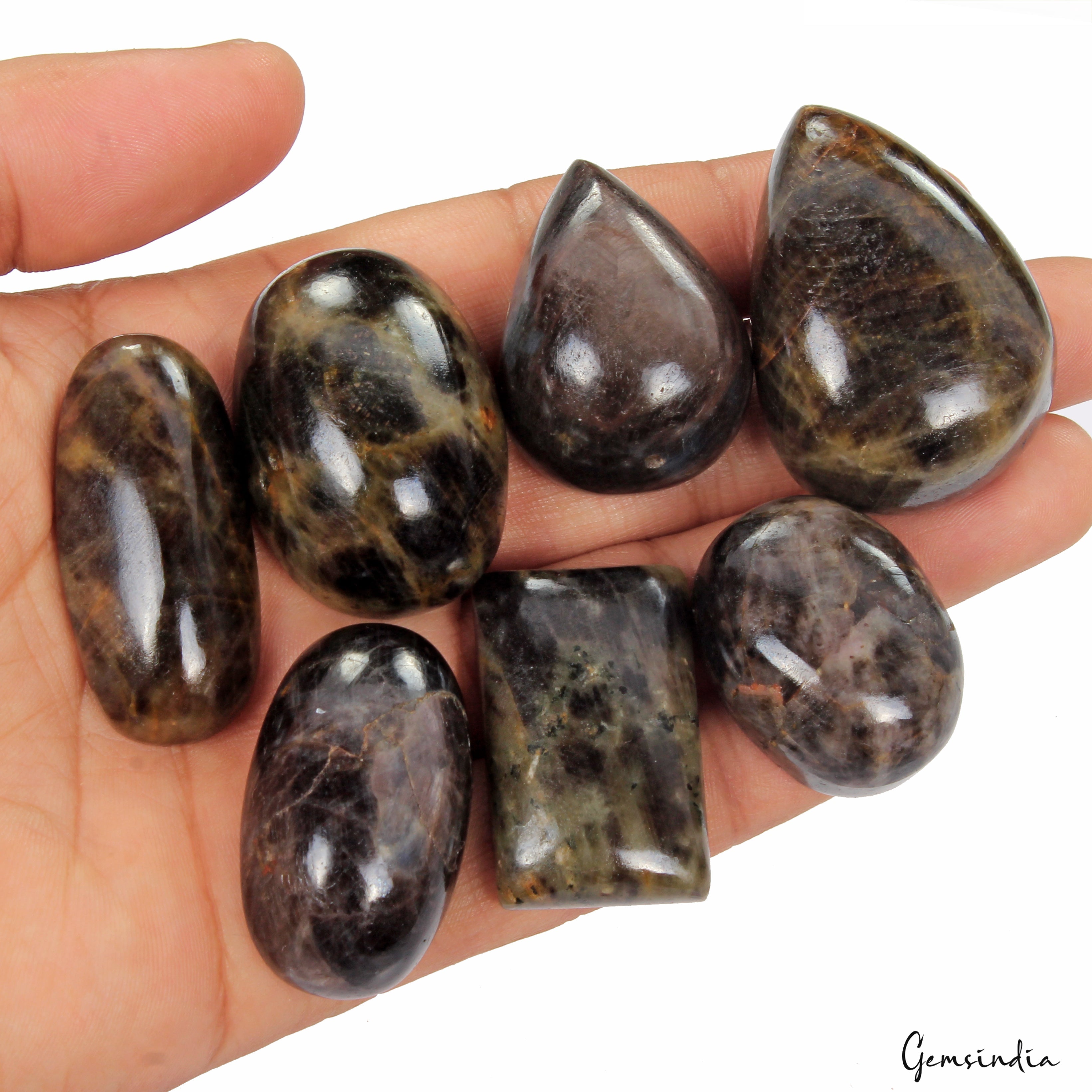 1250 Ct Natural Untreated Black Sapphire Earth Mined Mix Cab Huge Size Gemstones