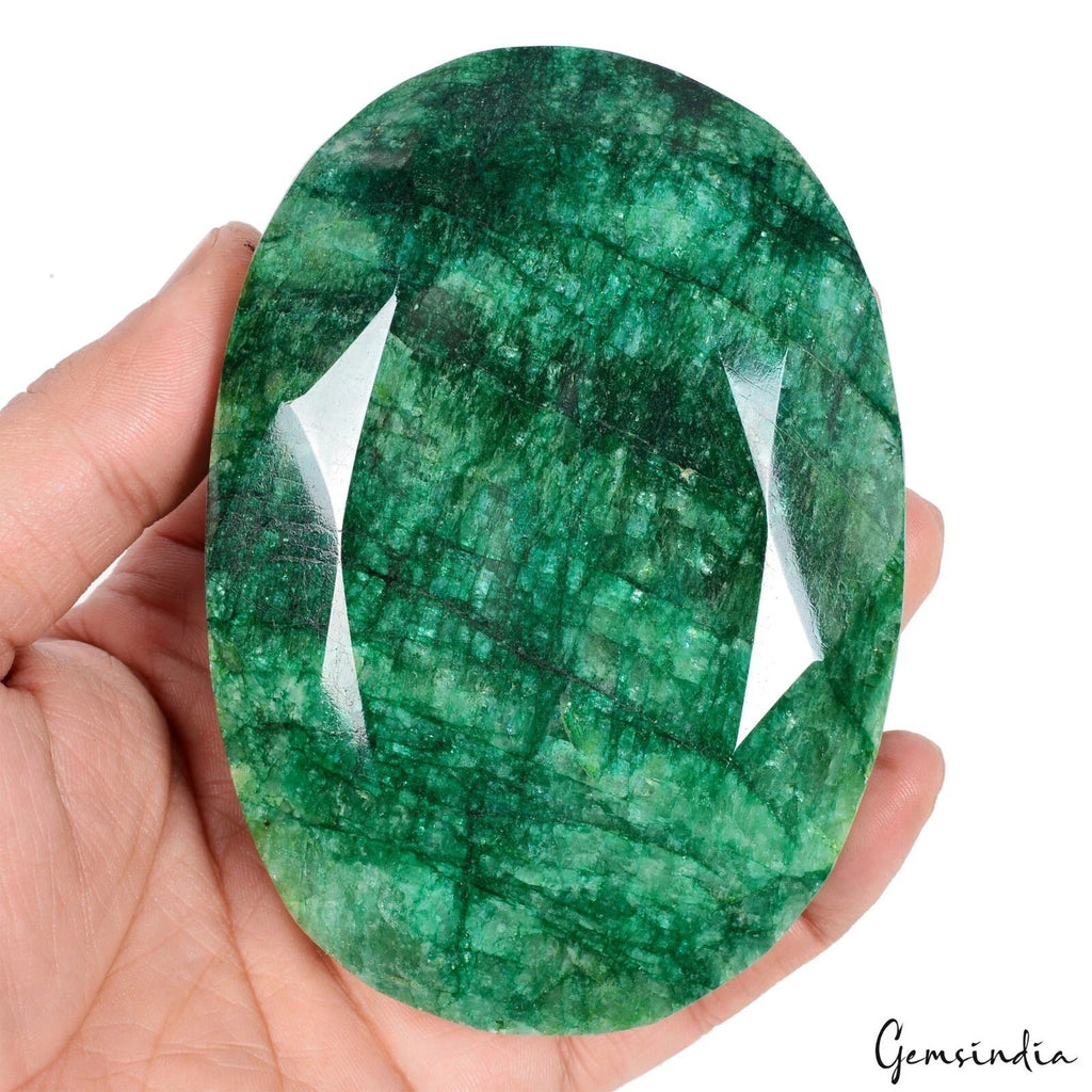 Certified 2860 Cts Natural Brazilian Green Emerald Oval Cut Earth Mined Huge Gem
