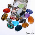 24 Pcs Natural Multi Gemstone 25-45mm Cabochon Untreated Gemstones Wholesale Lot