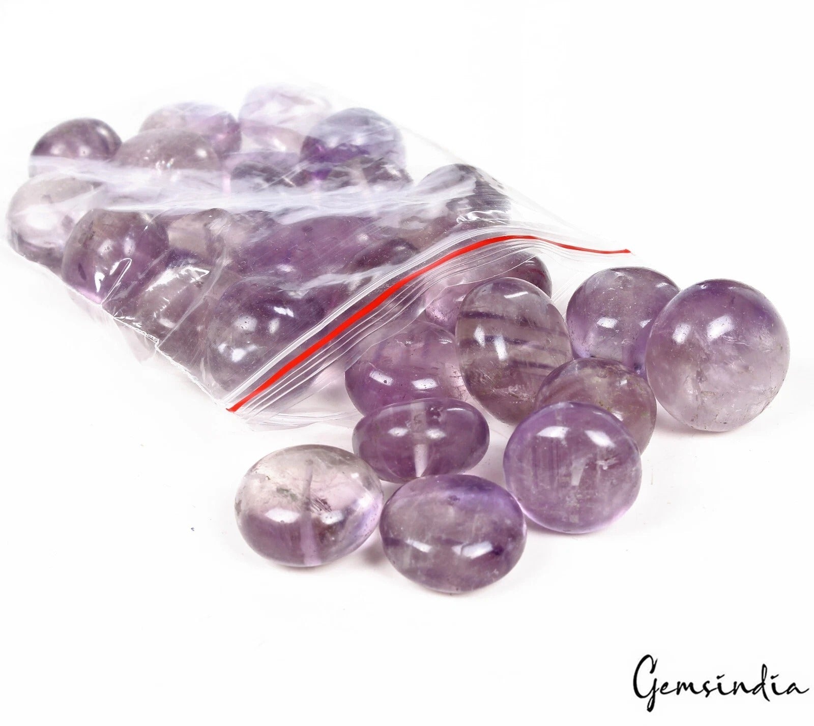 Amethyst Beaded Strand, Untreated, Purple — 26 Pieces, 15mm to 21mm, 840 Ct