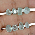 24.35 Ct Natural Untreated Aquamarine Mix Cut Loose Gemstone For Jewelry 9-13mm