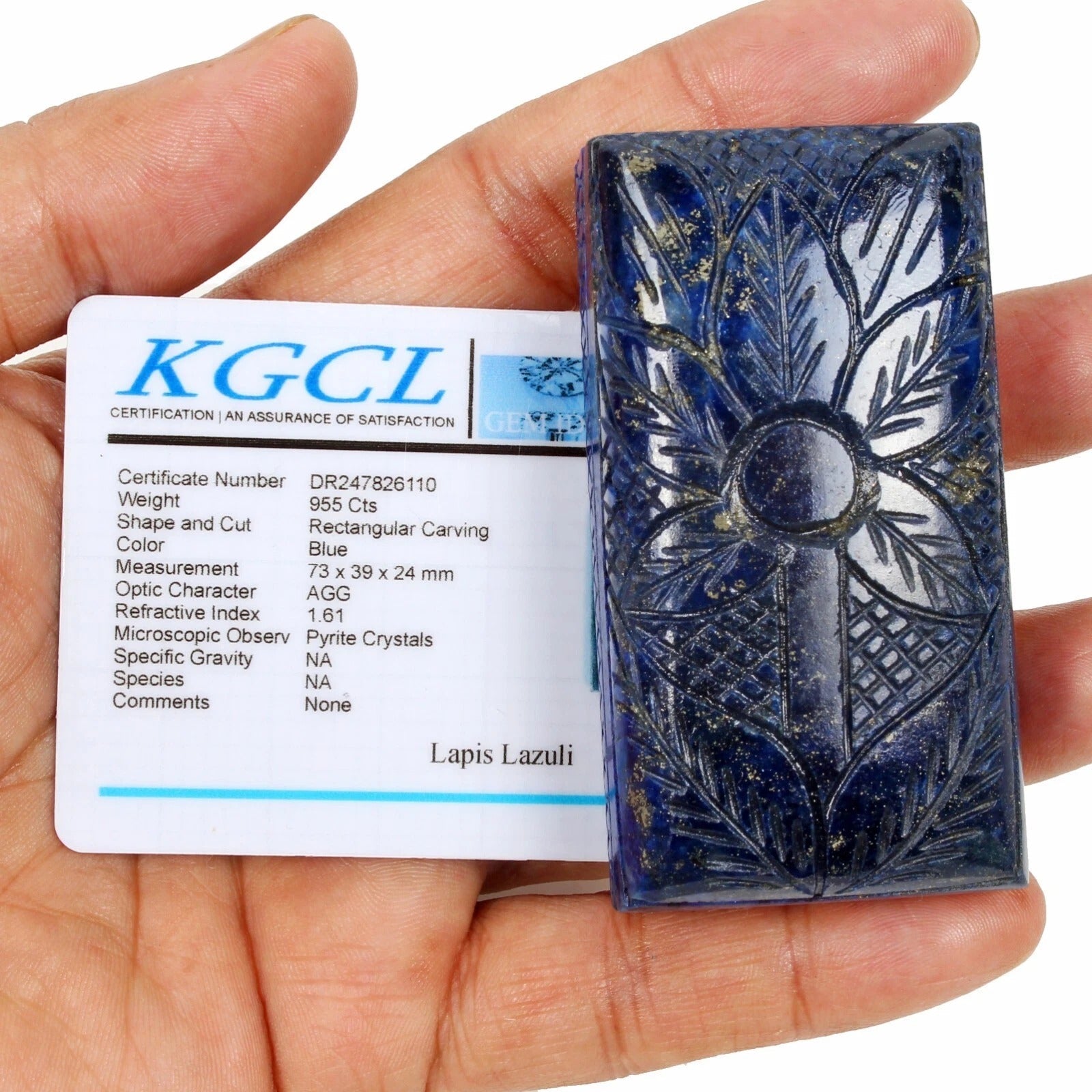 Certified 950 Ct Natural Blue Lapis Lazuli Hand Carved Earth Mined Loose Gems