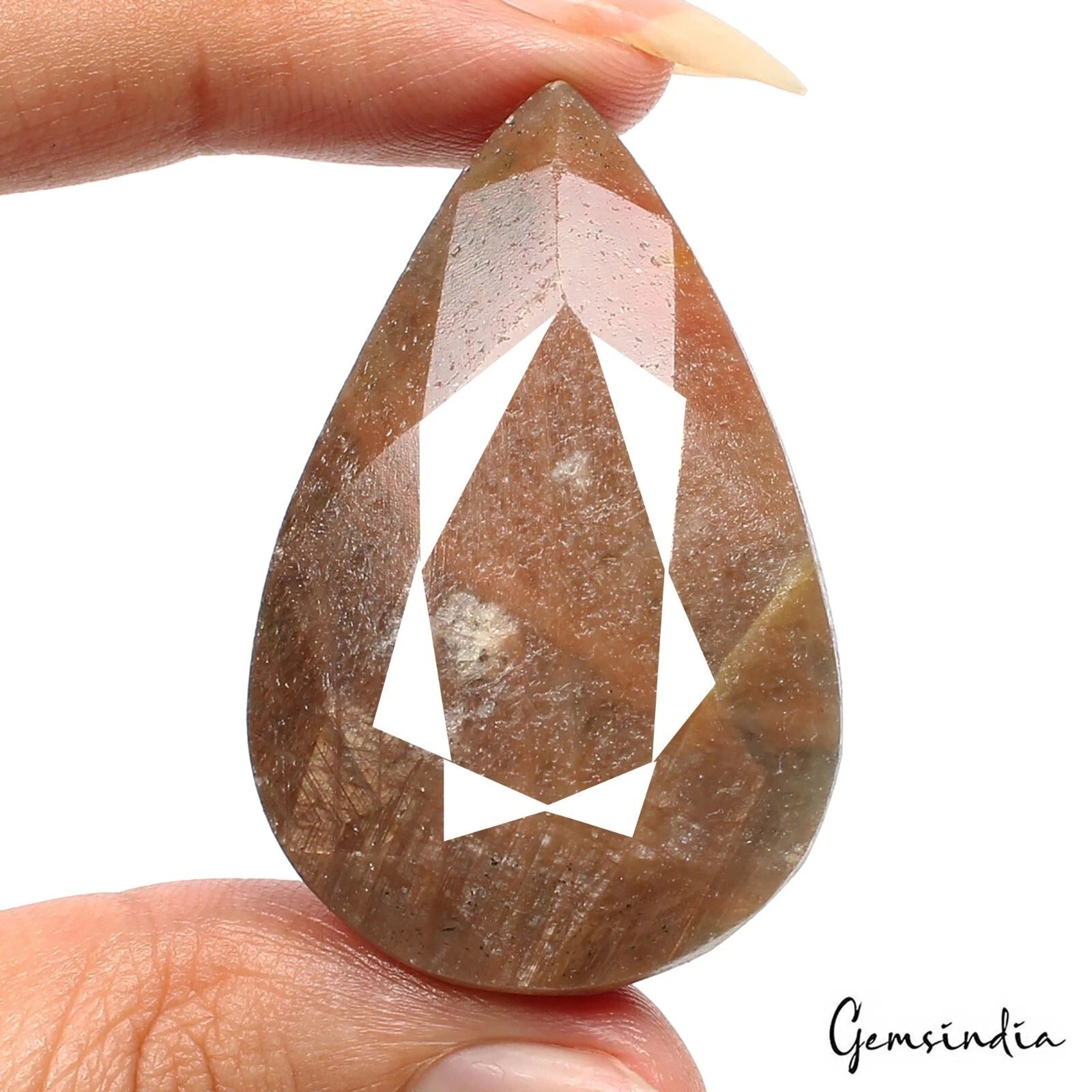 176.40 Ct Natural Untreated Brown Sapphire Pear Cut Faceted Certified Loose Gems