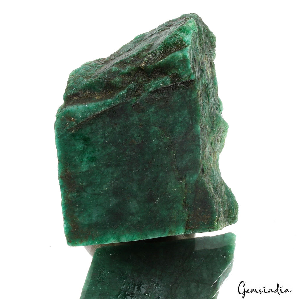 Natural Rock Green Uncut Raw Rough Brazilian Emerald Crystal Mineral 490 Ct Gems