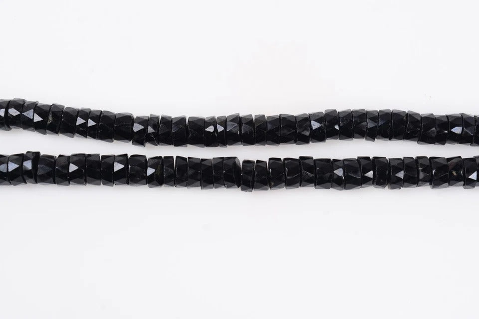 Spinel Beaded Strand, Untreated, Black — 16", 256.70 Ct, Madagascar