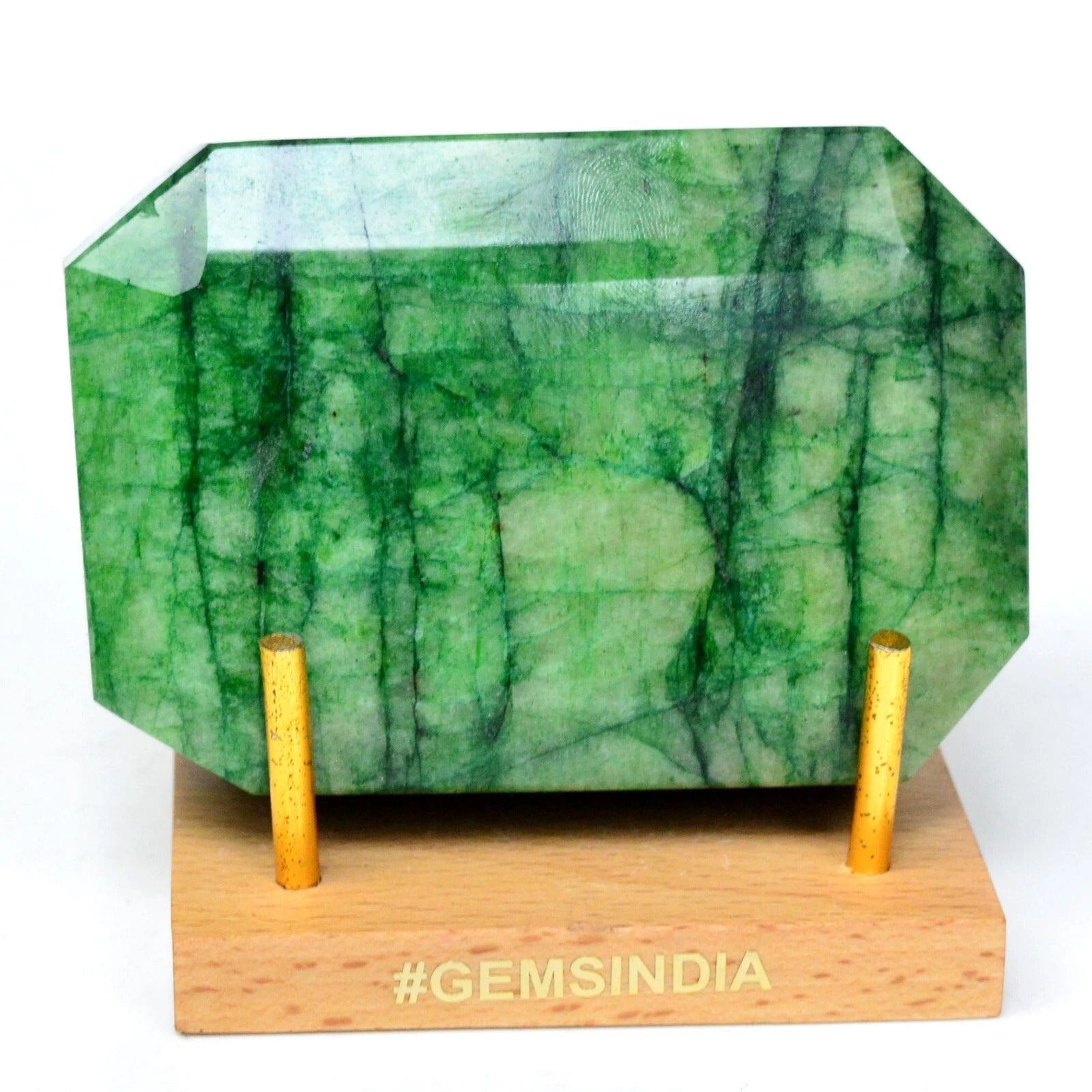 Natural Green Brazilian Emerald Octagon Faceted Cut 2850 Ct Earth Mined Gemstone