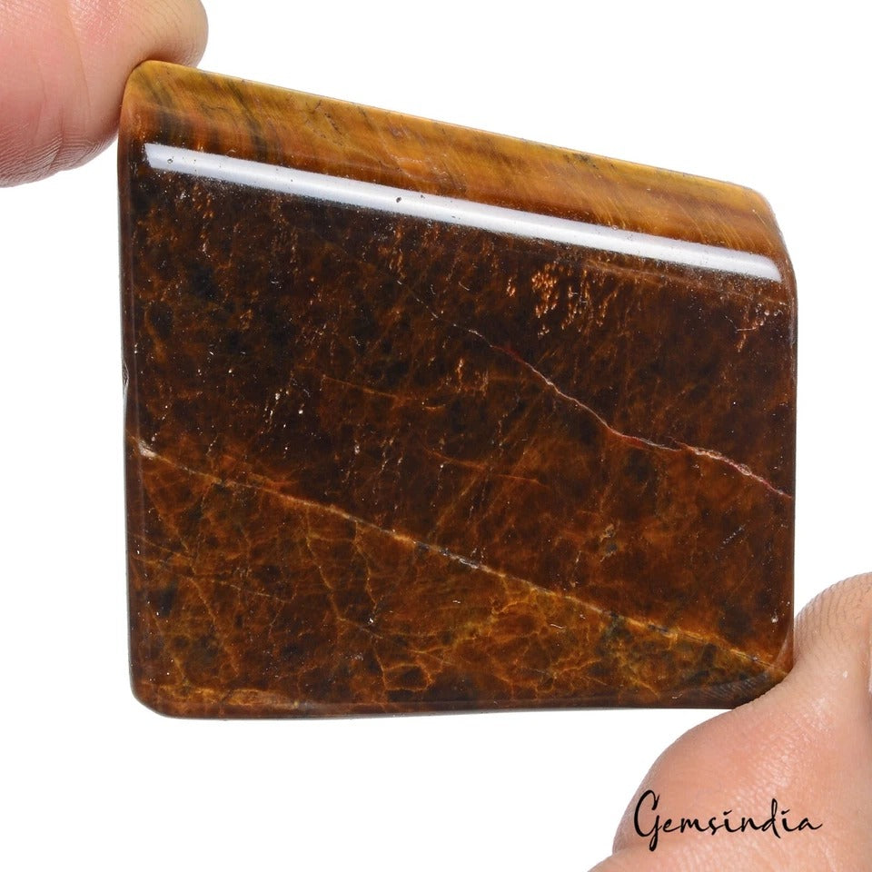 400 Ct Natural Untreated Brown Iron Tiger Eye Fancy Cab Huge Size Loose Gemstone