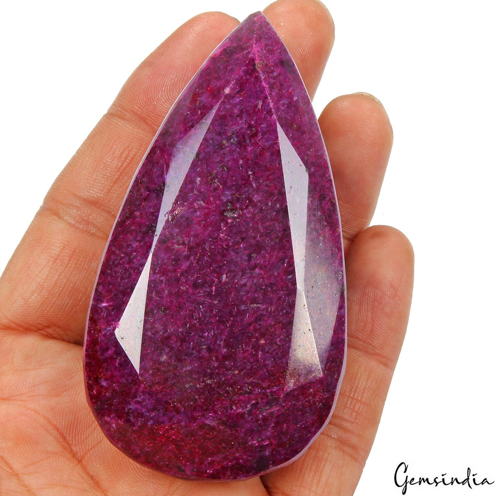 1480 Cts Natural Pink Red Ruby Pear Cut Loose Faceted Earth Mined Huge Gemstone