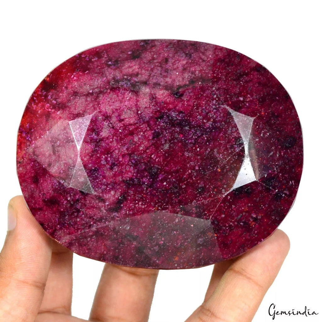 Museum Size 2780 Ct Natural African Dark Red Ruby Oval Earthmined Huge Loose Gem