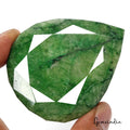500 Ct Natural Green Brazilian Emerald Pear Faceted Earth Mined Loose Gemstone
