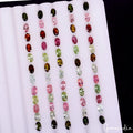 Certified 14.40 Ct/60Pcs Natural Multi Color Tourmaline Oval Calibrated Gems Lot