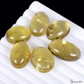 Oval Cabochon 211 Cts Natural Lemon Citrine Quartz Smooth Polished 4 Pcs Lot