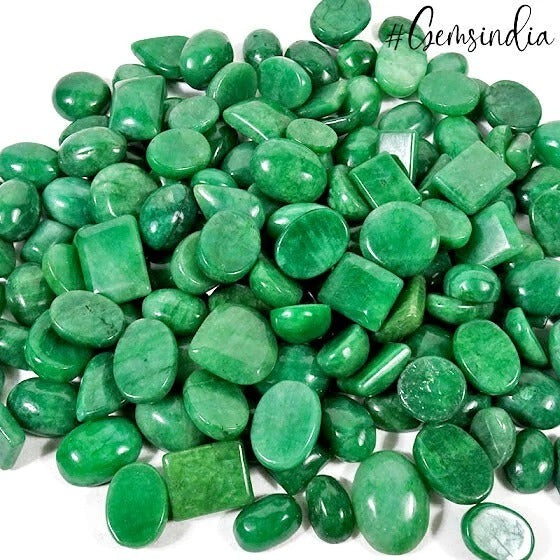 1900 Ct Natural Supreme Green Mix Cabochon Loose Gemstones Wholesale Lot~ 143 Pc